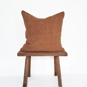 Handwoven Yam Root–Dyed Cushion Covers