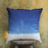 Indigo Dyed Ombre Shibori Pillow Cover