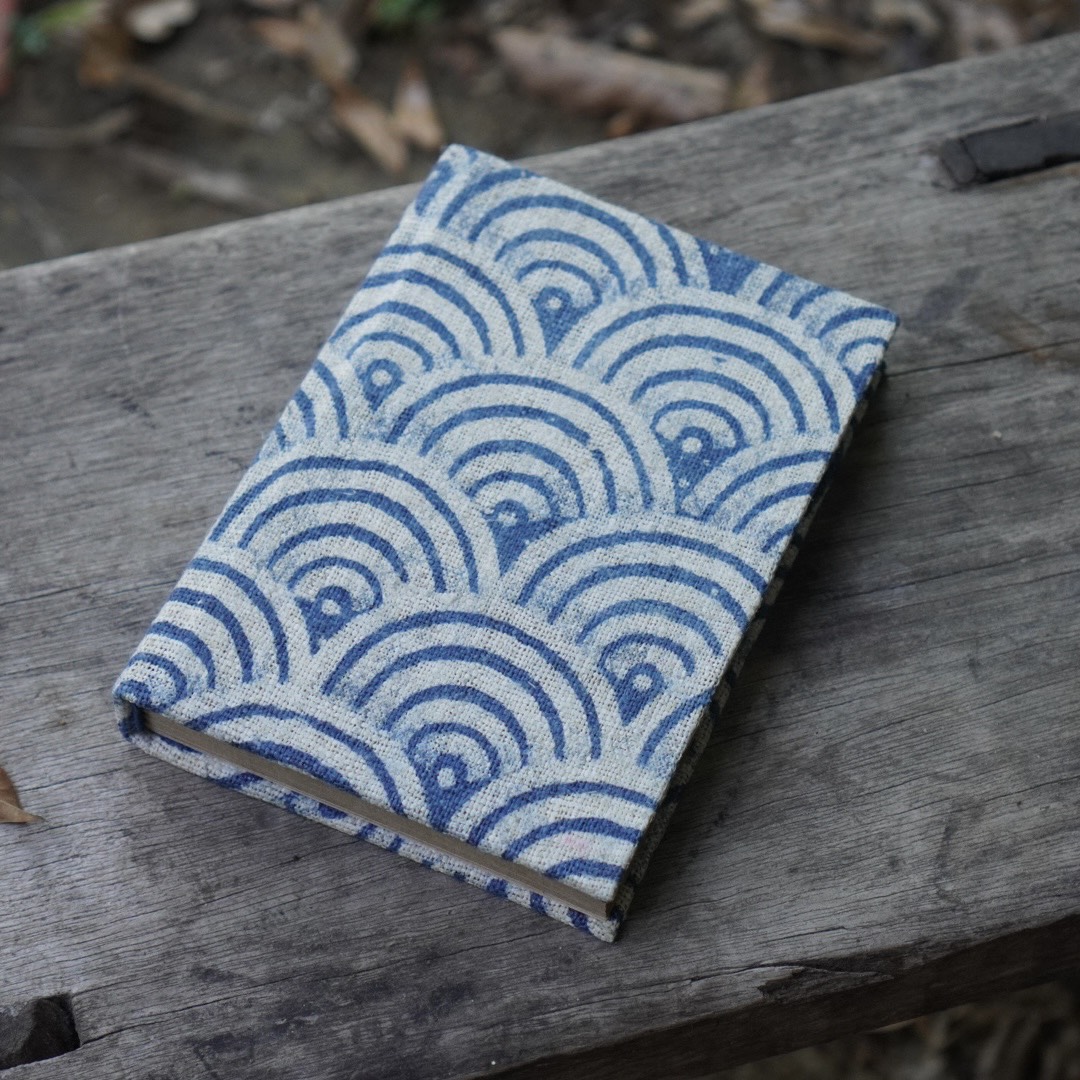 Handmade Indigo Dye Batik Notebook A5 A6 Natural Indigo
