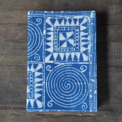 Handmade Indigo-Dyed Hmong Travel Notebook Journal Christmas Gift – Eco-friendly and Artisan-Crafted