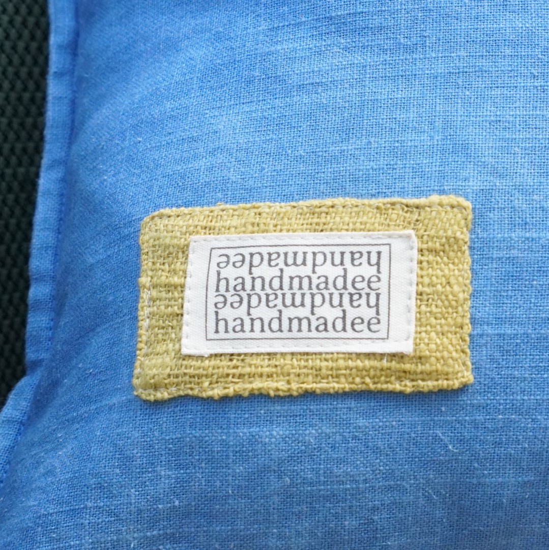 Indigo Dye Pillow Cover Gift Indigo Dye Handwoven Cotton Fabric Pillow Cover